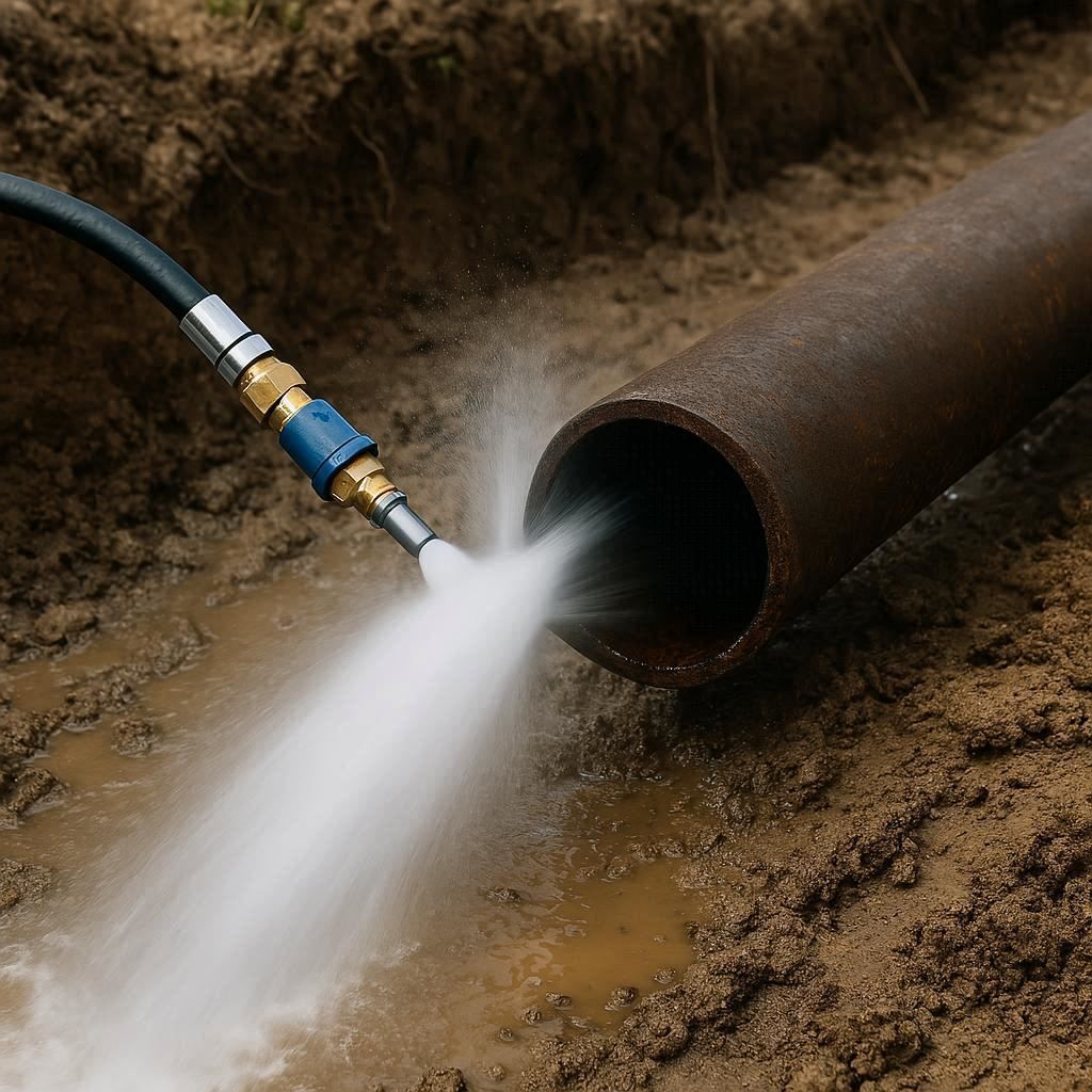 Гидродинамическая прочистка водопроводных труб в Звенигороде
