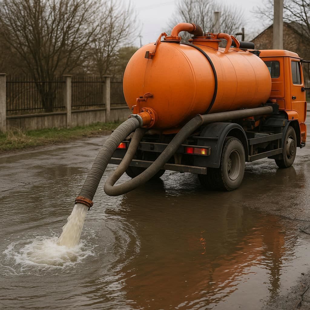 Откачка воды в Звенигороде